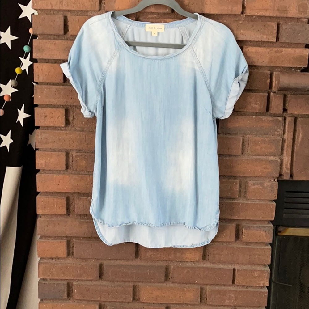 Anthropologie- Cloth & Stone Chambray Shirt